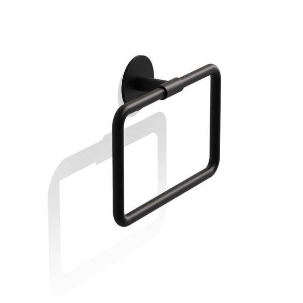 Decor Walther - Handdoekring in het mat zwart