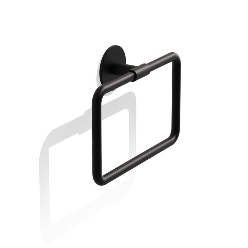 Decor Walther - Handdoekring in het mat zwart