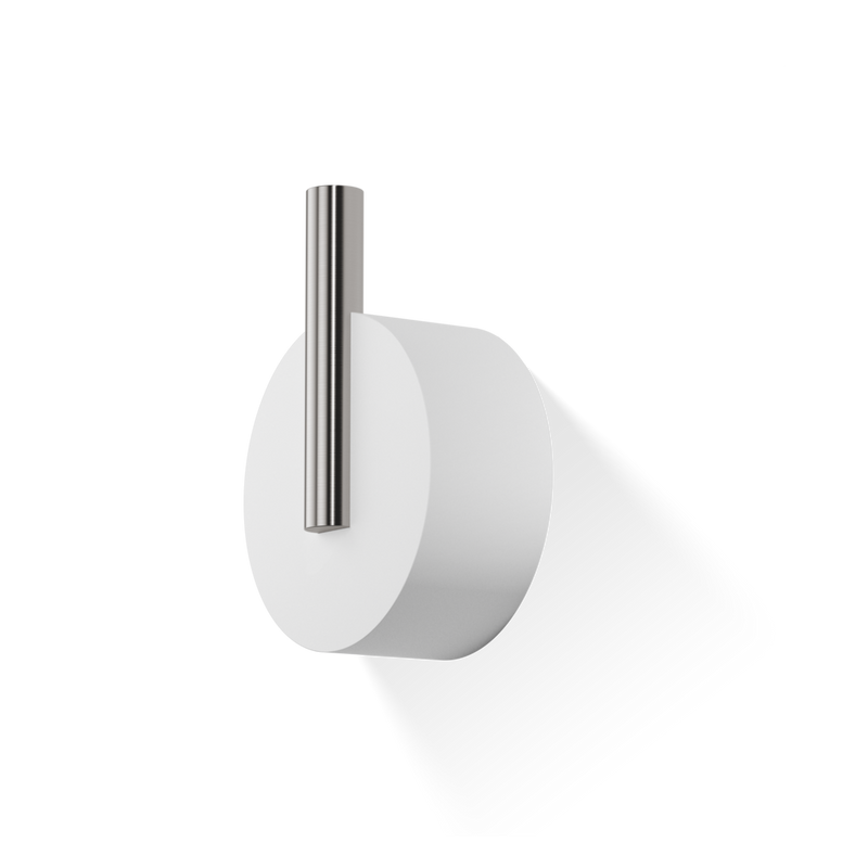 Decor Walther – Stone WHK Wandhaak - White/RVS mat