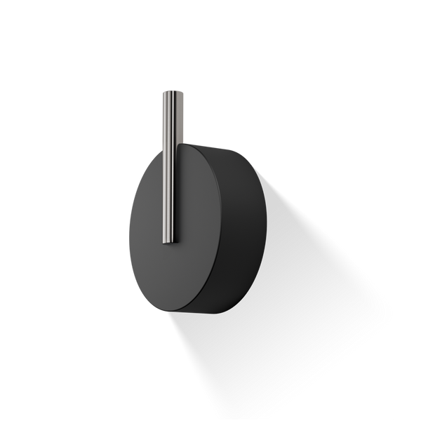 Decor Walther – Stone wandhaak Zwart mat / RVS Mat (Wandmontage)