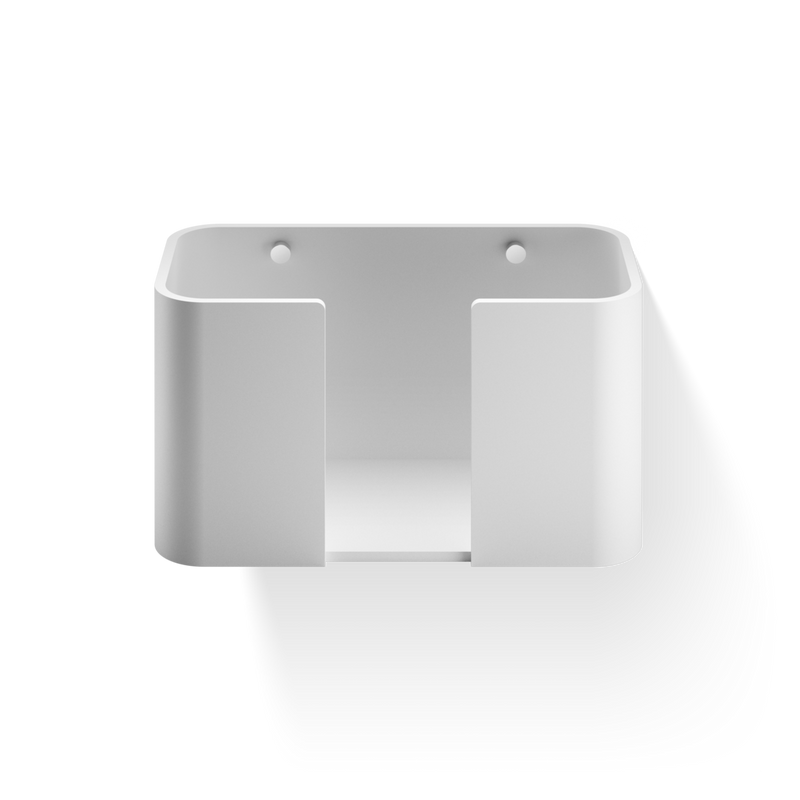 Decor Walther – Papier-/Handdoekhouder Mat Wit, Chroom (Wandmontage)