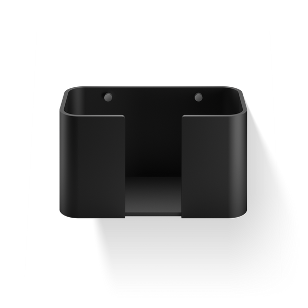 Decor Walther – Papier-/Handdoekhouder Mat Zwart, Chroom (Wandmontage)