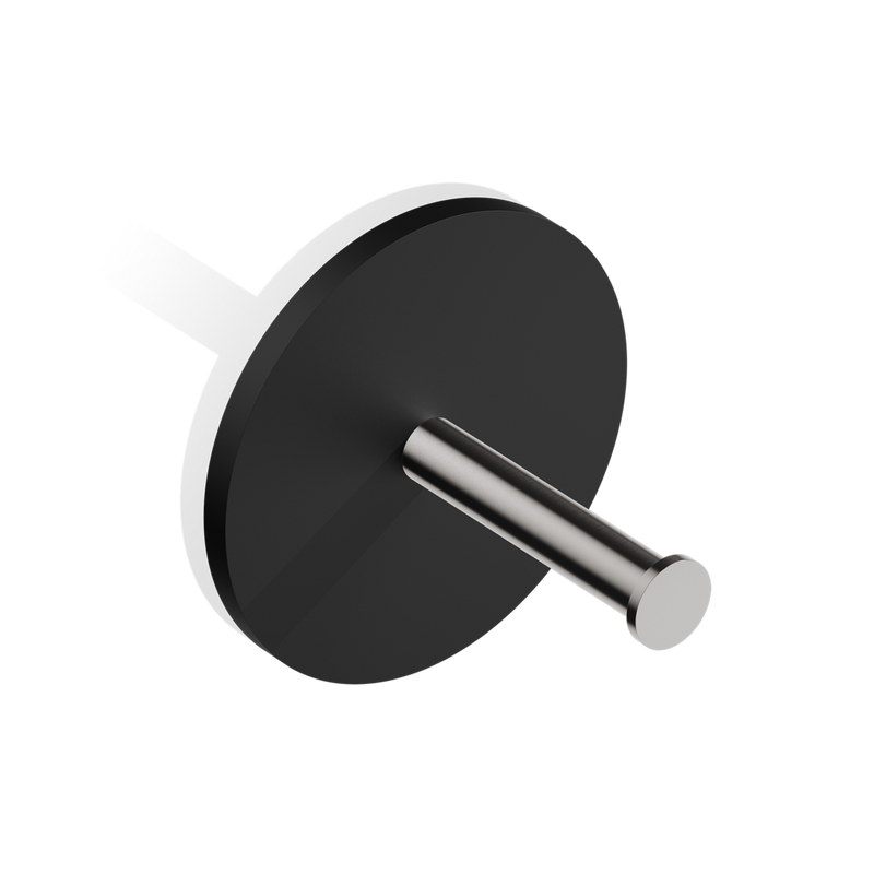 Decor Walther – Toiletrolhouder Zwart mat / RVS mat