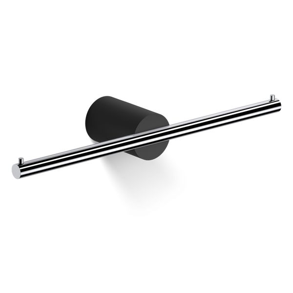 Decor Walther – Stone Toiletrolhouder Zwart, Chroom (Wandmontage)