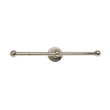 Pure WC rolhouder dubbel op rond rozet, mat wit brons