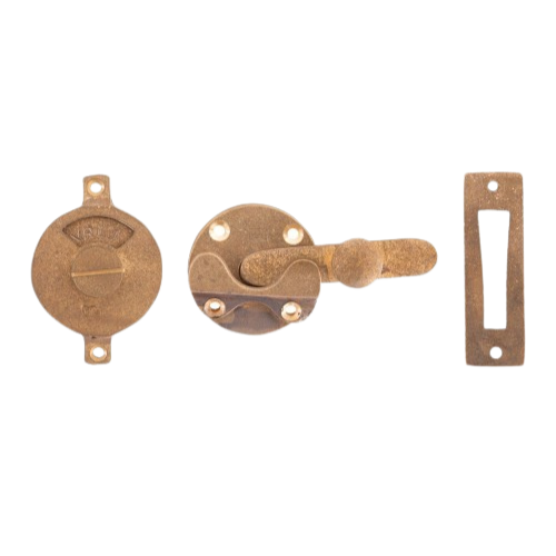 Pure V&B overslag met plaat op rond rozet 50 mm, ruw brons