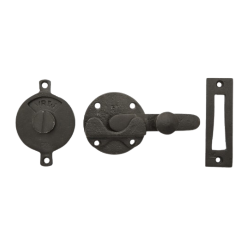 Pure V&B overslag met plaat op rond rozet 50 mm, ver. ijzer