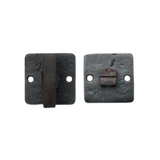 Pure V&B garnituur op vierkant rozet 50 mm, verouderd ijzer