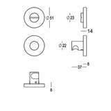 Quincalux Palma toiletsluiting