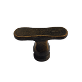 Pure meubelknop T afgerond PBU 45 mm, Dark Bronze