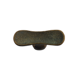 Pure meubelknop T afgerond PBU 45 mm, Dark Bronze