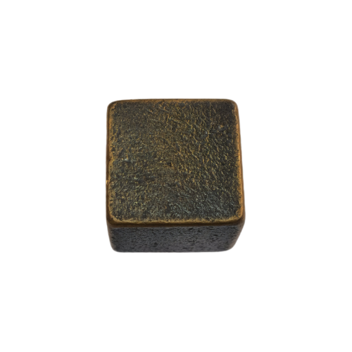 Pure vaste knop op vierkant rozet PQ45/50Q, Dark Bronze