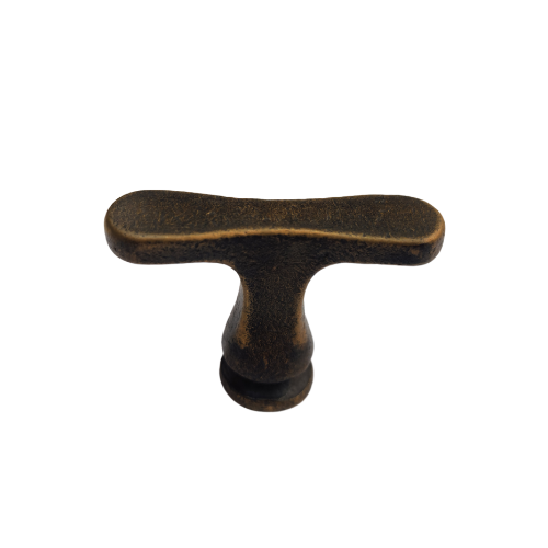 Pure meubelknop T afgerond PBU 37 mm, Dark Bronze