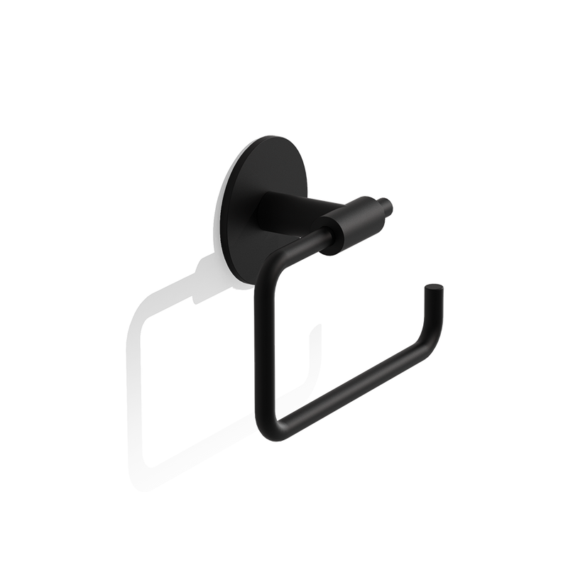 Decor Walther – Toiletrolhouder Mat Zwart (Zelfklevend)