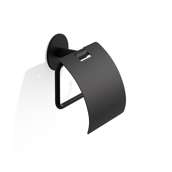 Decor Walther – Toiletrolhouder Mat Zwart (Zelfklevend)