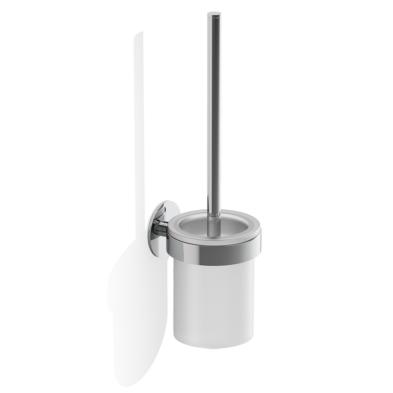 Decor Walther – Toiletborstel-Set Chroom (Zelfklevend)