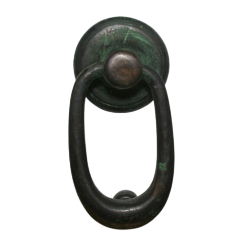 Fama voordeurklopper ovaal BT1529, groen brons