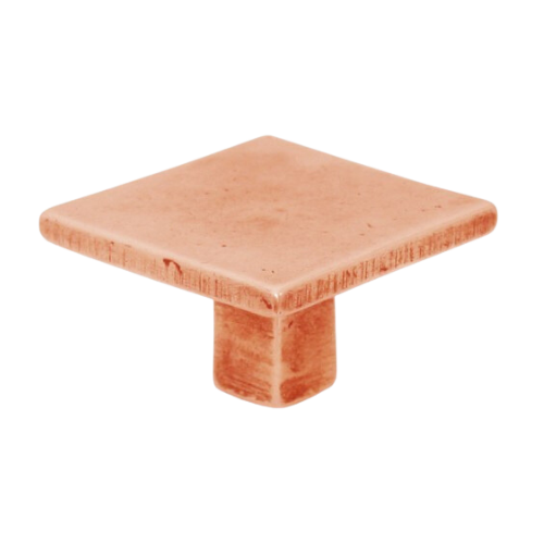 Fama meubelknop rechthoekig strak 45 x 28mm, natuur brons