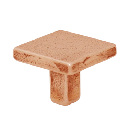 Fama meubelknop rechthoekig strak 25 x 22 mm, natuur brons
