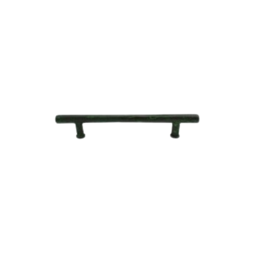 Fama meubelgreep T-model 128 mm h.o.h., groen brons