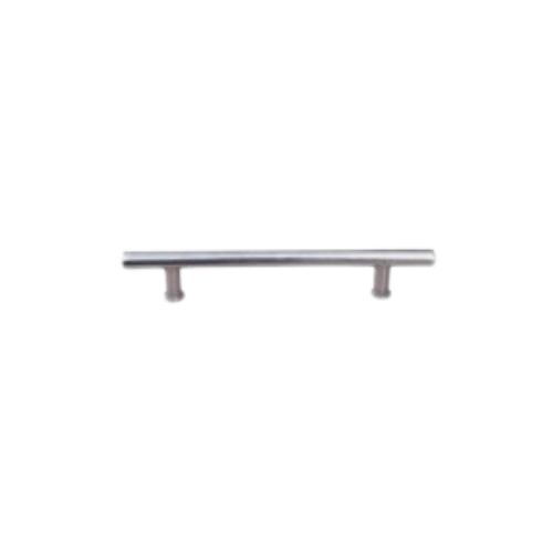 Fama meubelgreep T-model 128 mm h.o.h., verzilverd wit brons