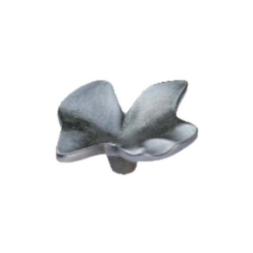 Fama meubelknop PM1598 bloem 60 mm, verzilverd wit brons
