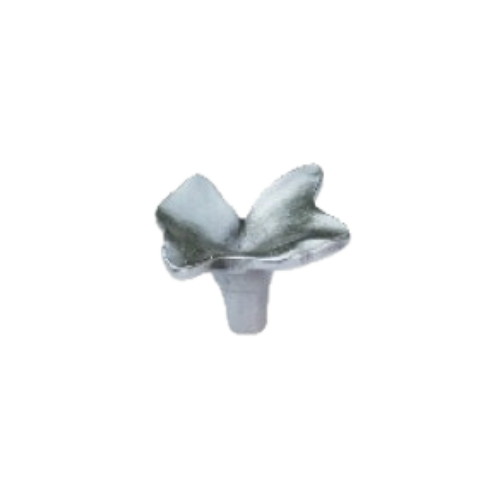 Fama meubelknop PM1597 bloem 44 mm, verzilverd wit brons