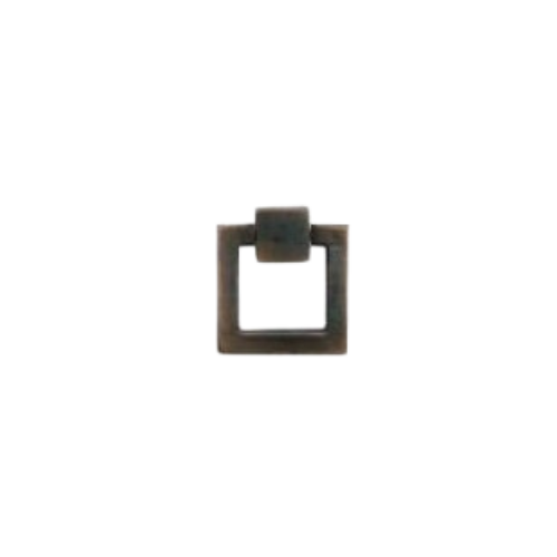 Fama meubel trekring PM1623 vierk. 40x45mm, verdonkerd brons