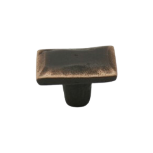 Fama meubelknop PM1617 rechth.40 x 30 mm, verdonkerd brons