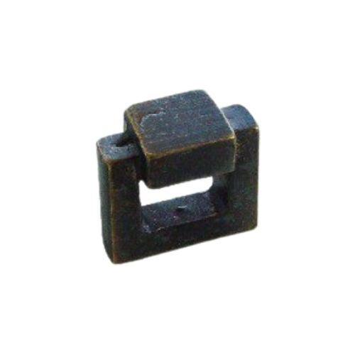 Fama meubelknop PM1471-16 vierkant 16 mm, groen brons