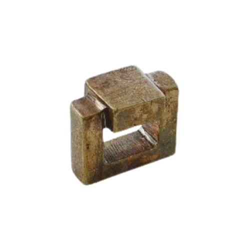 Fama meubelknop PM1471-16 vierkant 16 mm, natuur brons