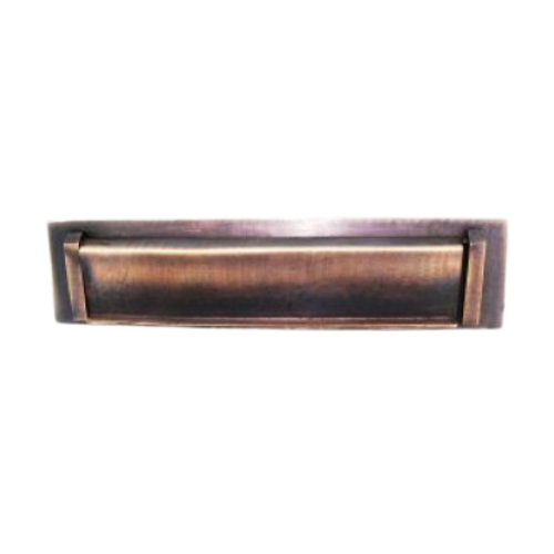 Fama briefplaat BT1526 96 x 392 mm, verdonkerd brons