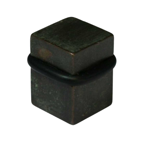 Fama vloer deurstop FP679 vierkant, groen brons