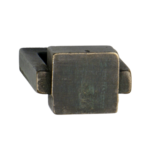 Fama meubelknop PM1471-25 vierkant 25 mm, groen brons