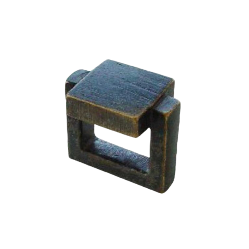 Fama meubelknop PM1471-25 vierkant 25 mm, verdonkerd brons