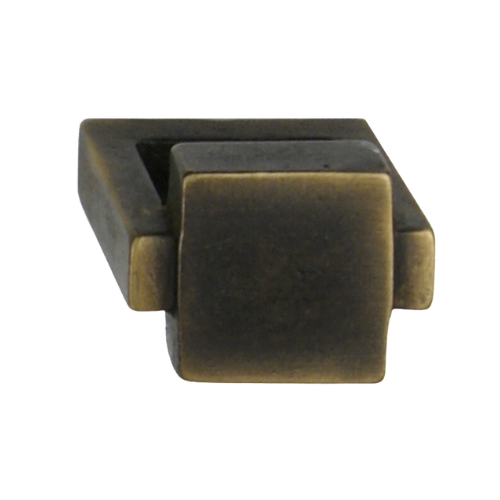 Fama meubelknop PM1471-25 vierkant 25 mm, verdonkerd brons