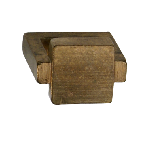 Fama meubelknop PM1471-25 vierkant 25 mm, natuur brons