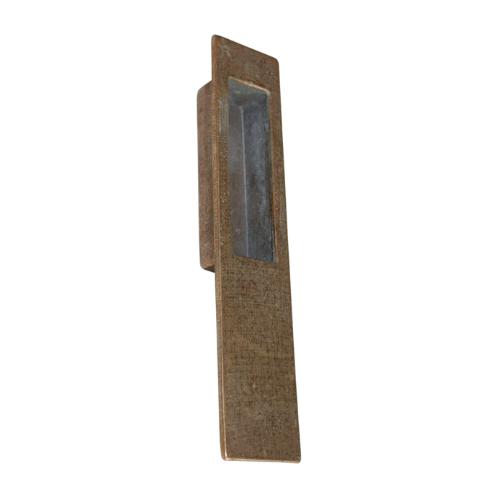 Fama schuifdeur komgreep AM09 rechthoekig, verdonkerd brons