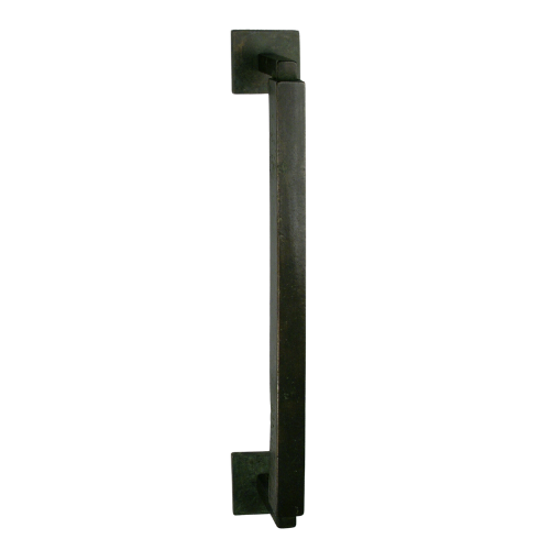 Fama voordeurgreep MT4021 strak op rozet, groen brons
