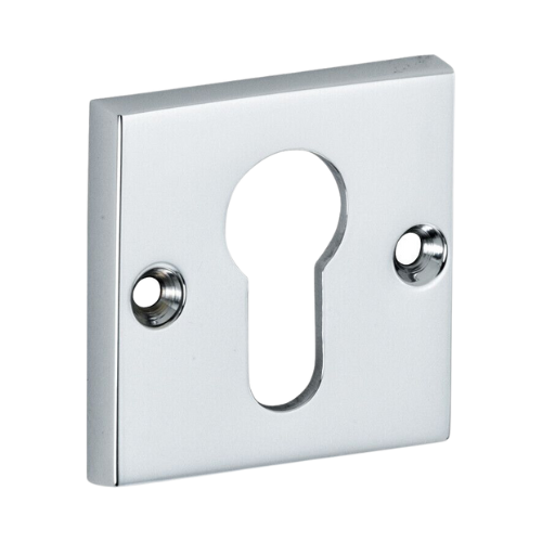 Bauhaus cilinderrozet vierkant 50 mm, chroom glans