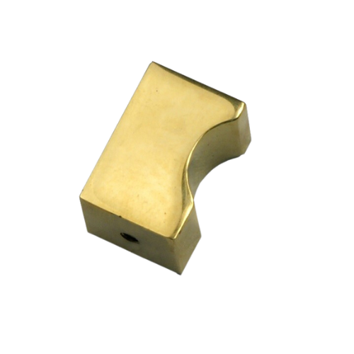Bauhaus meubelknop 25 x 25 mm, messing ongelakt