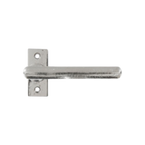 Pure deurkrukken Ph1920 model op rechthoek. rozet, wit brons