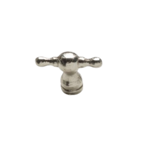 Pure meubelknop kraantje TAP 35 mm, wit brons