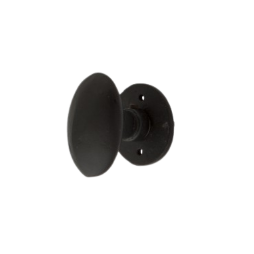 CDF knopkrukken BT1018/R326B op rond rozet, zwart