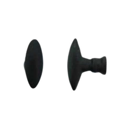 CDF meubelknop ovaal BT294 met spitse punt 35 mm, zwart