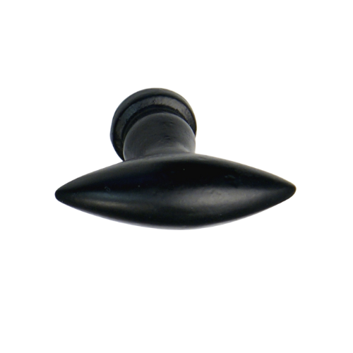 CDF meubelknop ovaal met spitse punt 45 mm, zwart