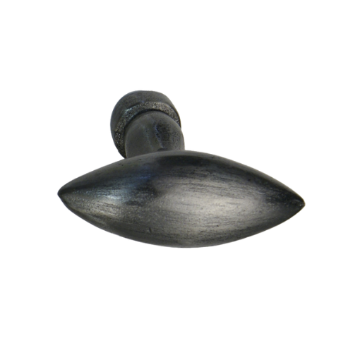 CDF meubelknop ovaal BT254 met spitse punt 60 mm, smeedijzer