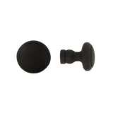CDF meubelknop ribbel rond BT304bis 30 mm, zwart