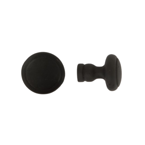 CDF meubelknop ribbel rond BT304bis 30 mm, zwart