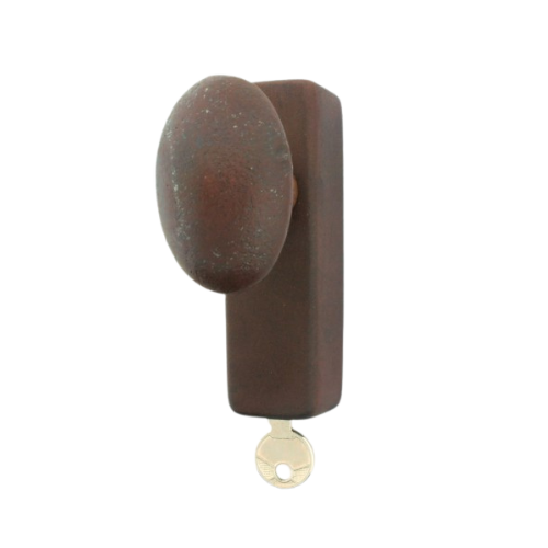 CDF raamkruk afsluitbaar BT1018 knop ei ovaal 55 mm, roest